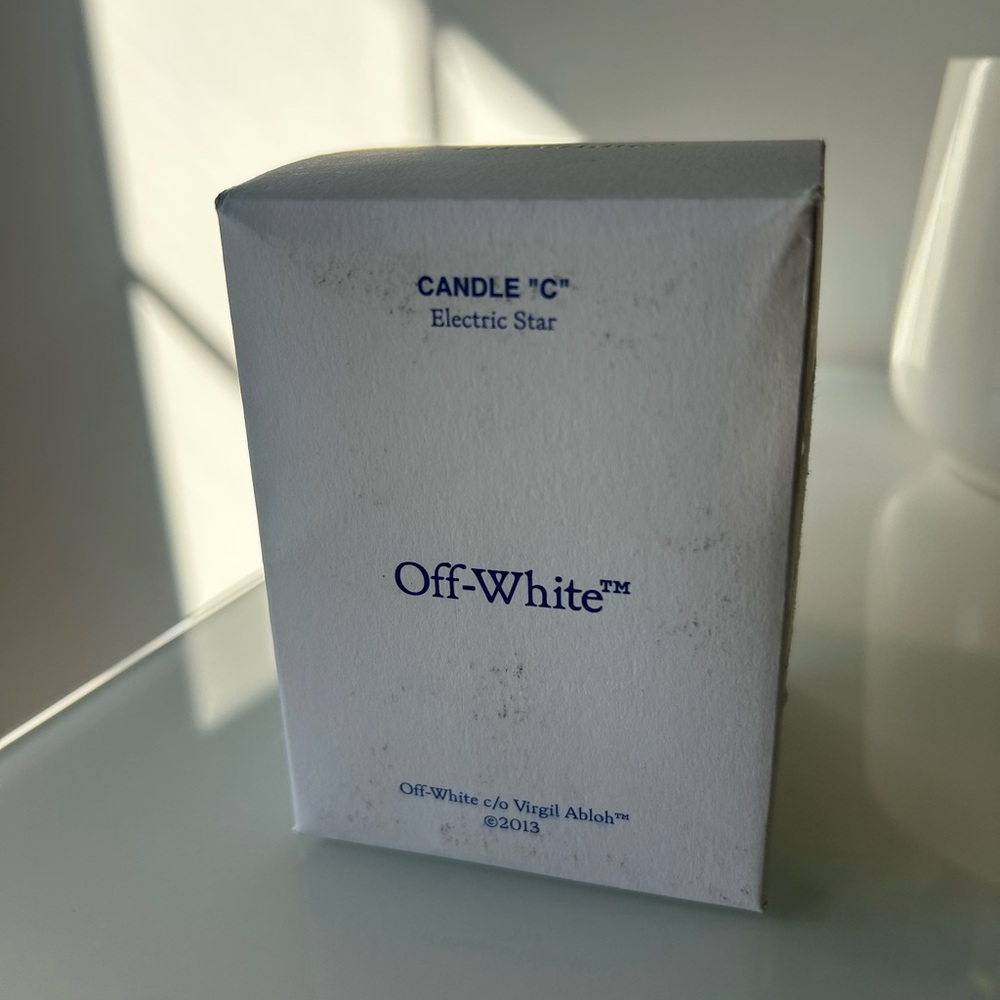 Off-White candle electric star